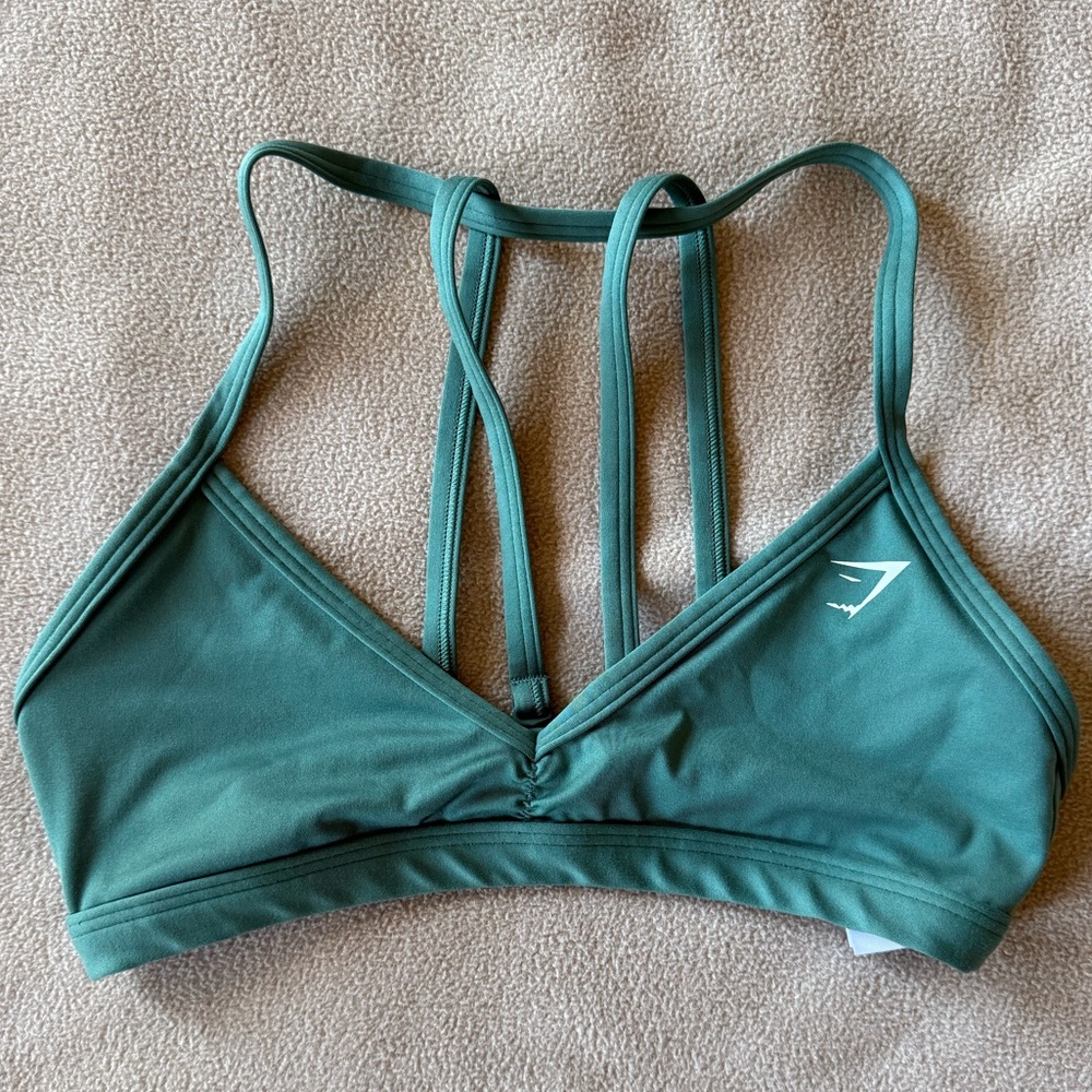 Gymshark minimal sports bra - green